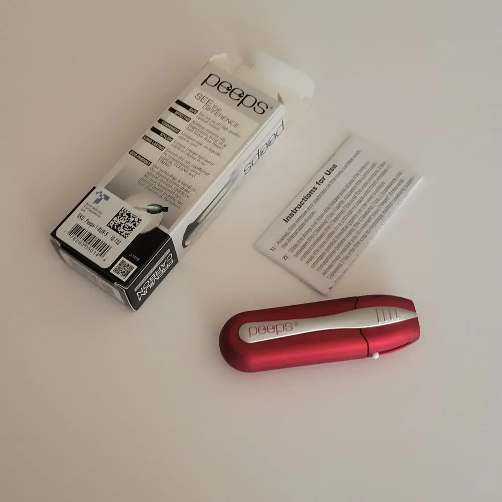 CarbonKlean Peeps Glasses Cleaner-Carbon Microfiber Tech Red Soft Touch New
